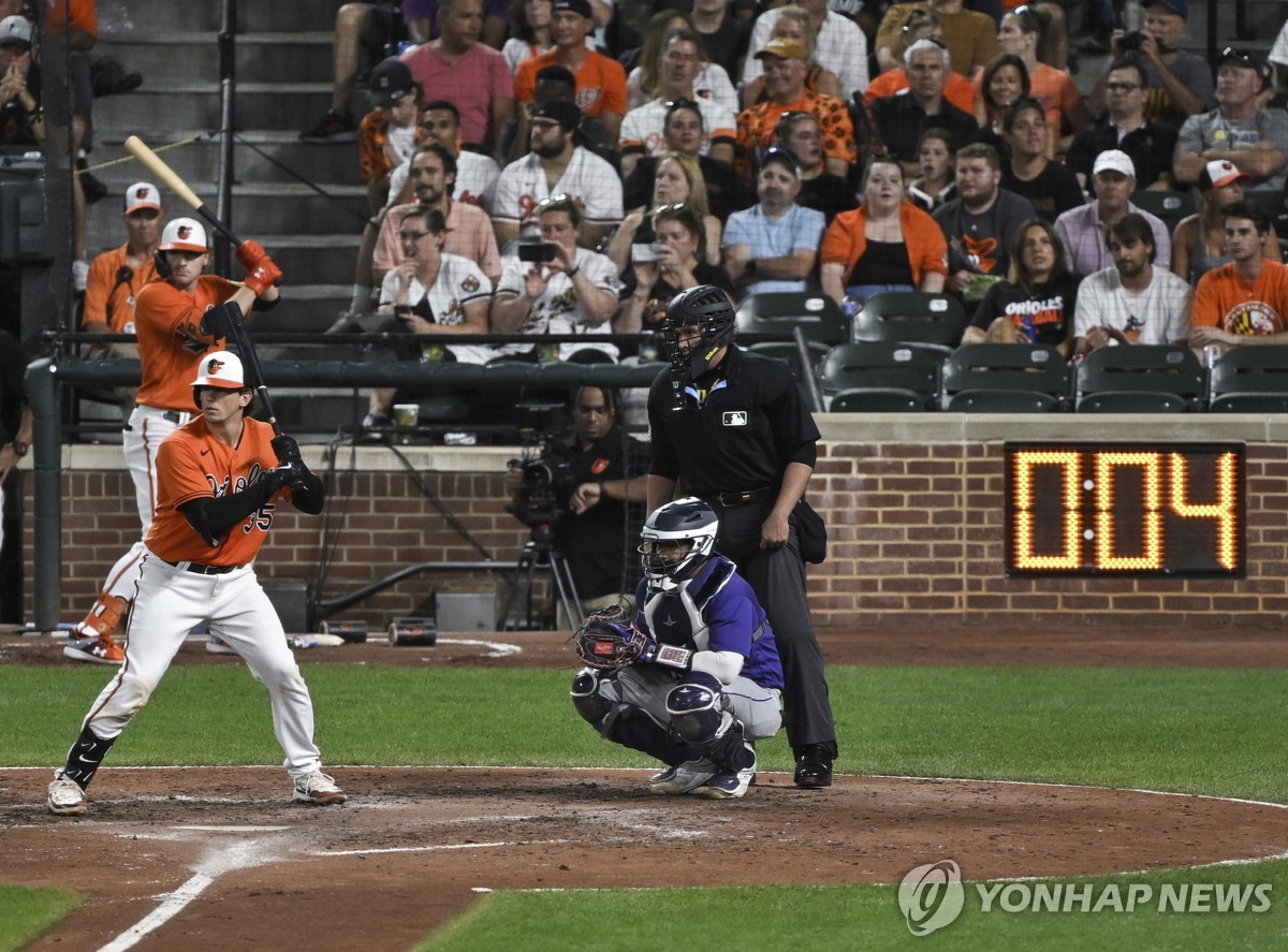 MLB 야구장에 설치된 피치클록