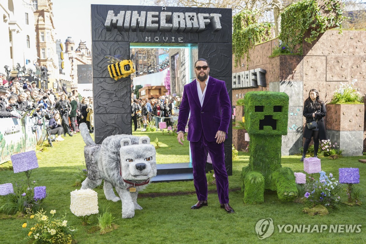 영국 런던에서 열린 마인크래프트 무비 월드프리미어