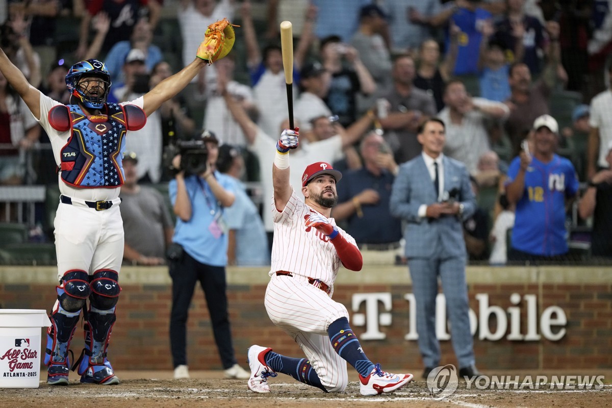 MLB 별 중의 별 슈워버, 3스윙으로 3홈런 심장이 쿵쾅대더라