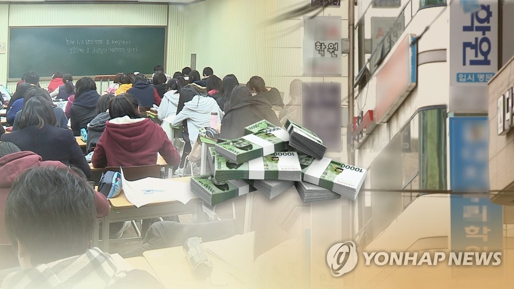 학생 1명당 사교육비 월 29만원…또 역대 최고 (CG)