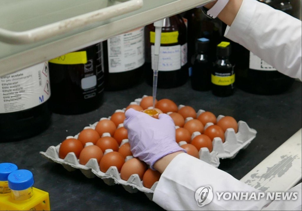 계란 살충제 검사