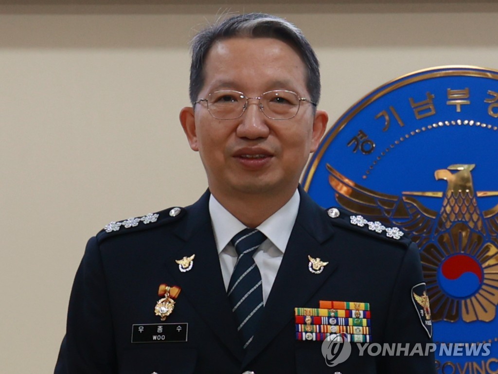 国家捜査本部長に内定した禹鍾壽（ウ・ジョンス）京畿南部警察庁長＝（聯合ニュース）