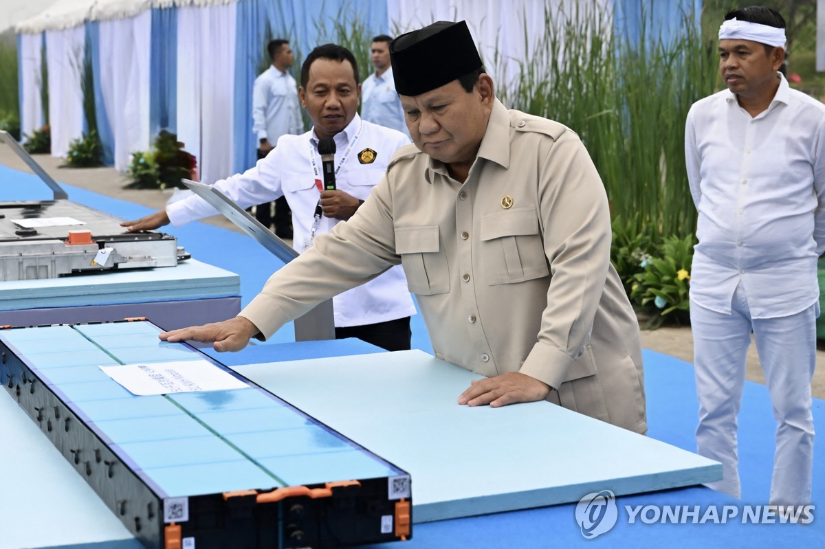 인도네시아 전기차 배터리 프로젝트 착공식