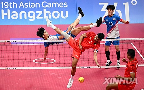 [아시안게임] 한국 세팍타크로, 말레이시아에 패배…조 2위로 4강 진출
