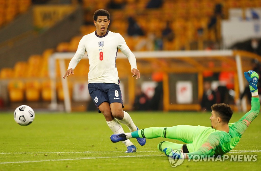 10월 UEFA U-21 챔피언십 예선 당시 벨링엄