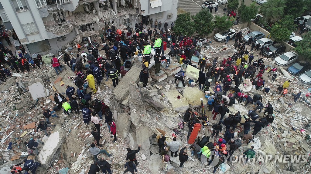 6일 터키 지진 피해 현장