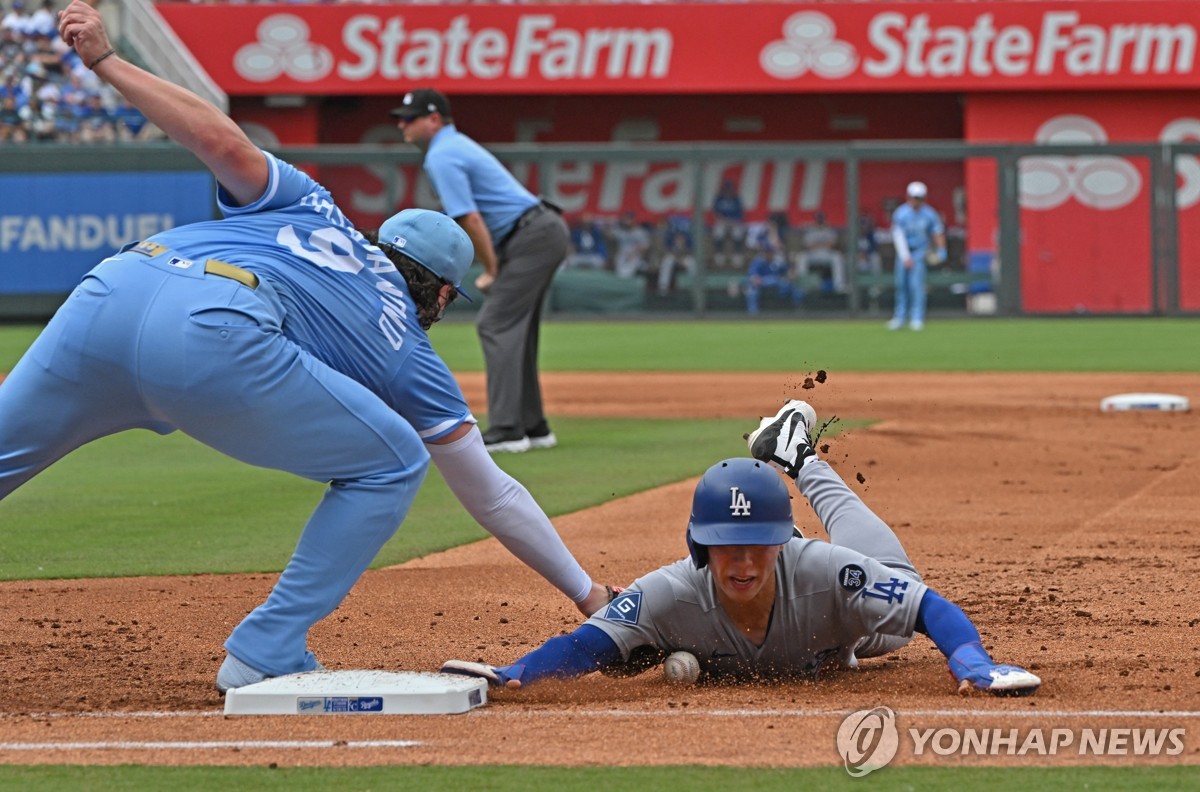 김혜성, 캔자스시티전 3타수 2안타 도루 1개…타율 0.383(종합)
