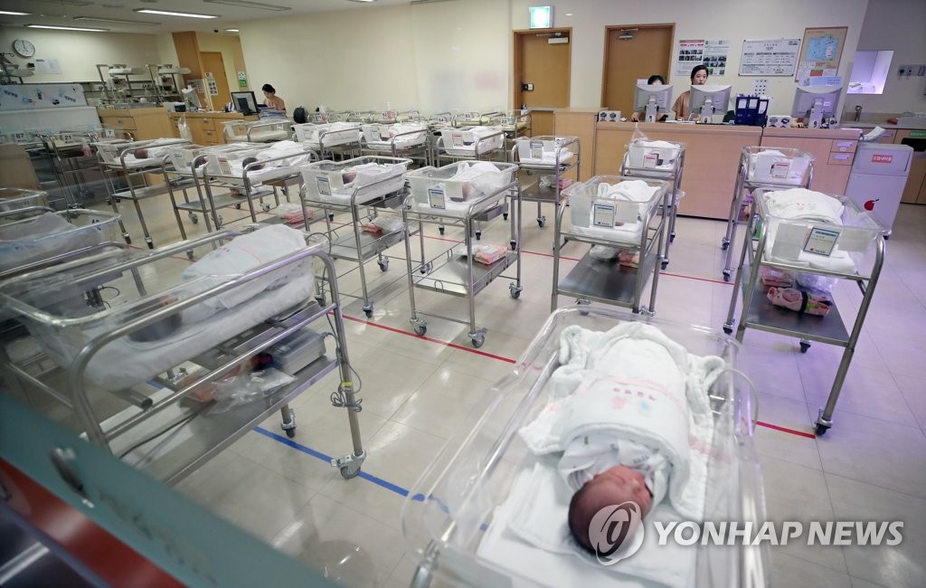 病院の新生児室（資料写真）＝（聯合ニュース）