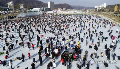 "추운 겨울을 즐기자" 평창송어축제 21일 개막