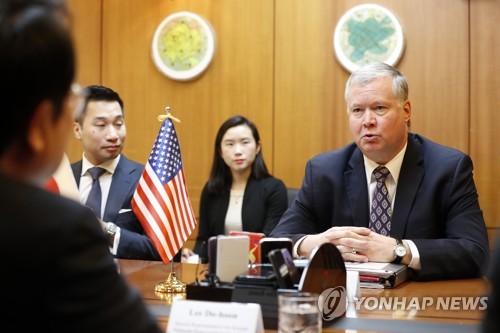 (5th LD) U.S. nuclear envoy calls summit prep talks with N.K. 'productive'