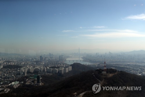 오늘 수도권 미세먼지 '나쁨'…남부 밤부터 비