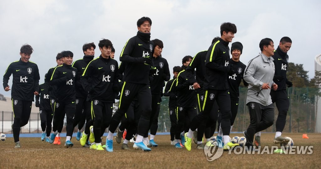 U-22 남자축구 대표팀, 강릉서 담금질