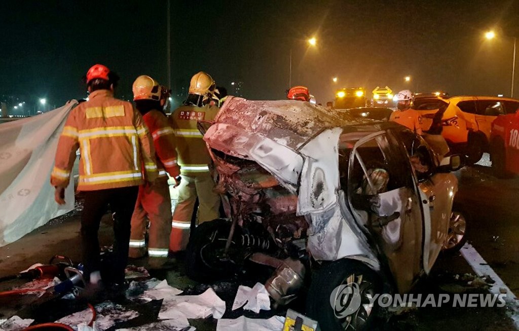 음주운전 사고 현장 피하려다 2차 사고