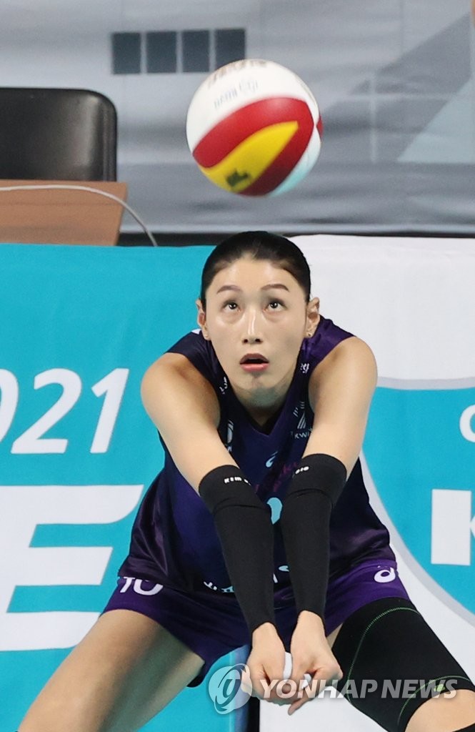 Kim Yeon Koung At Practice Yonhap News Agency 8649