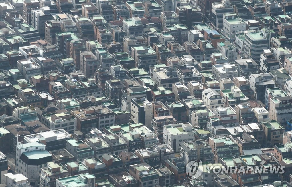 서울 송파구의 다세대·연립주택 밀집촌 모습