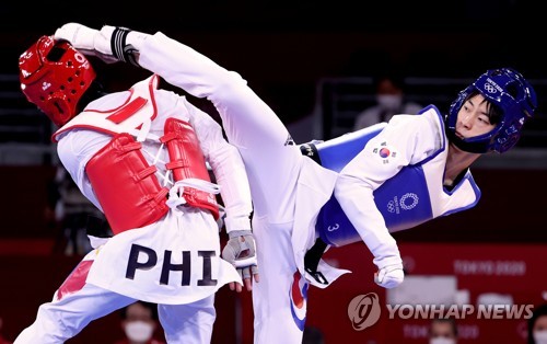 (LEAD) Jang Jun décroche la médaille de bronze en taekwondo chez les moins de 58kg hommes