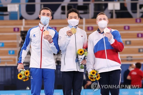 申在煥　跳馬で韓国体操史上２個目の五輪金＝先輩王者からバトン