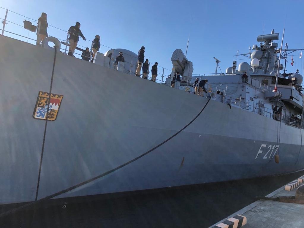 German frigate fighting against N. Korea's illicit activities makes port call in S. Korea
