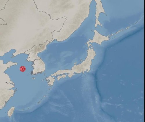 중국 청도 동쪽서 규모 4.5 지진 발생