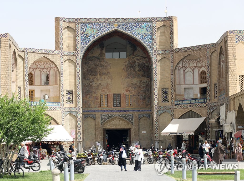 이란 중부 도시 이스파한 바자르