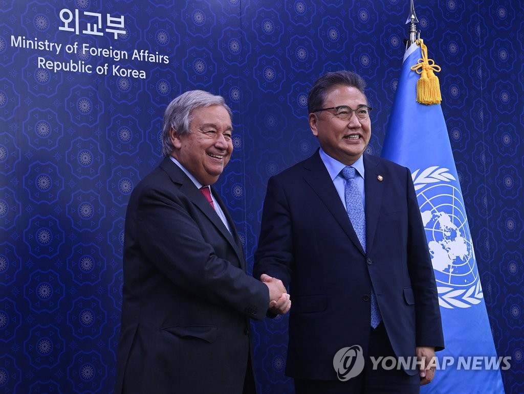韓国外相と国連総長