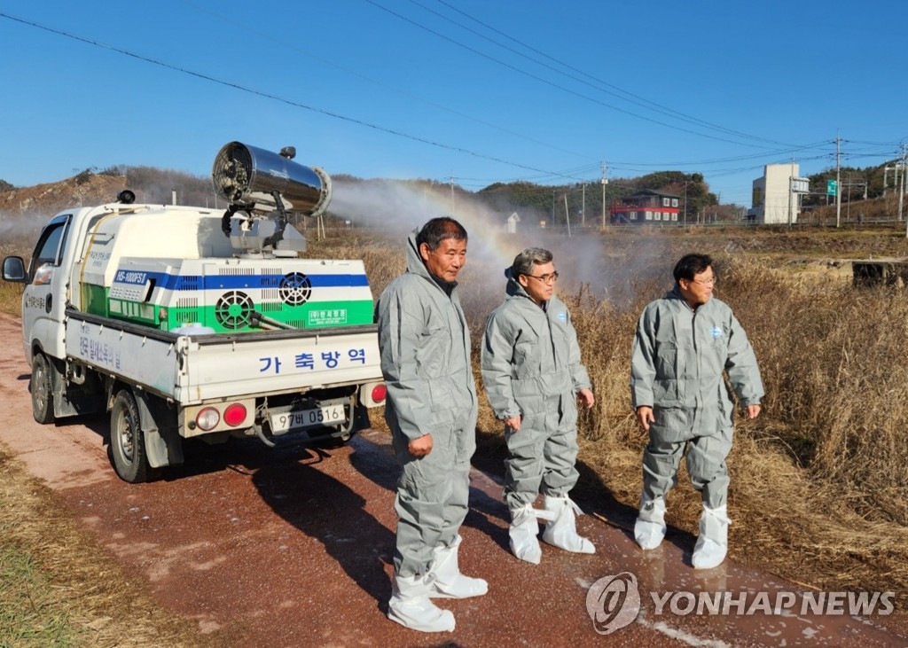 강원농협, 조류인플루엔자 방역 현장 점검 | 연합뉴스