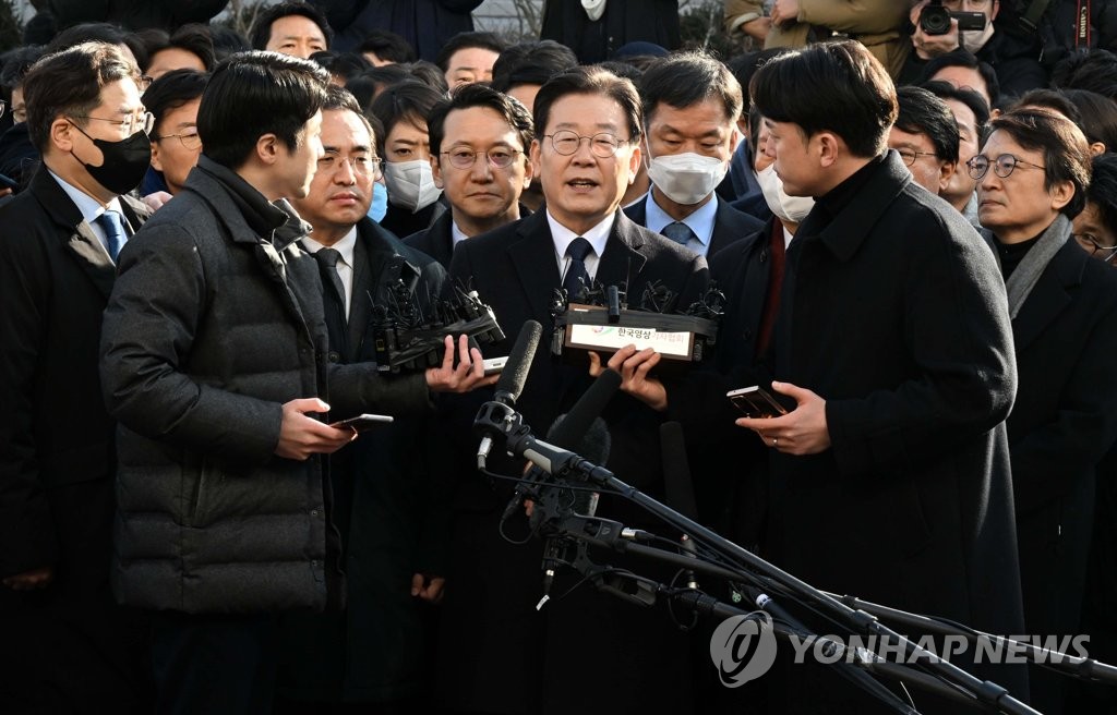 韓国最大野党代表が検察出頭　市長時代の後援金疑惑＝「堂々と立ち向かう」