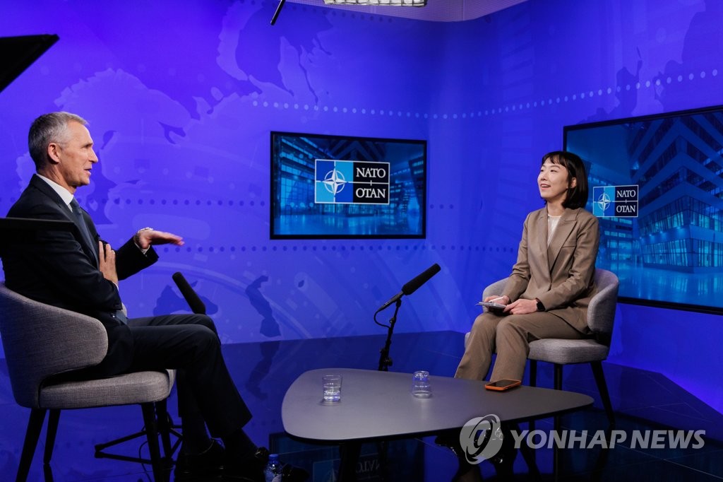 Stoltenberg's interview with Yonhap