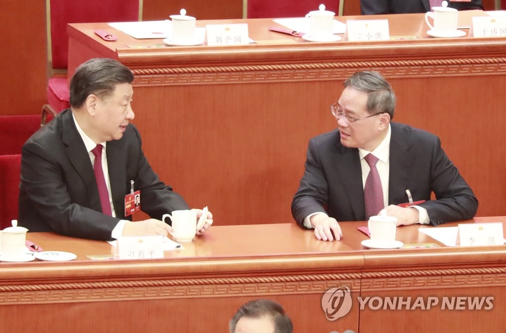 시진핑 중국 국가주석과 리창 총리