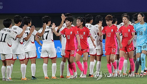 サッカー女子　韓国が北朝鮮に完敗