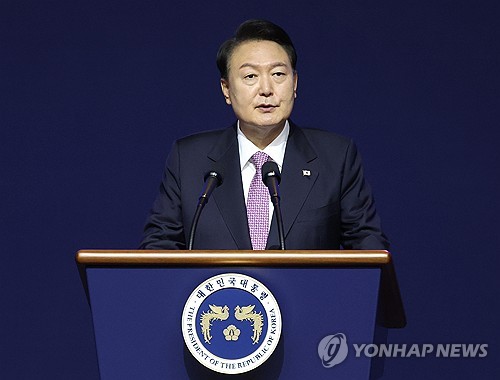 尹 "가짜평화론 활개쳐…우리 안보 안팎으로 위협받아"