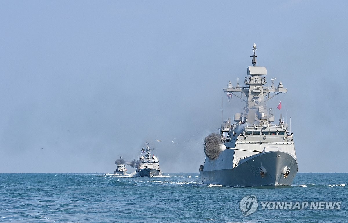 Navy selects Gwangju frigate as 2023 'top gun' ship | Yonhap News Agency