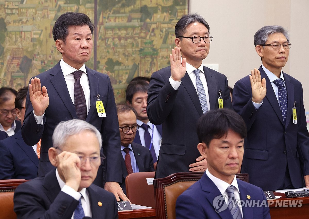 선서하는 정몽규 대한축구협회장