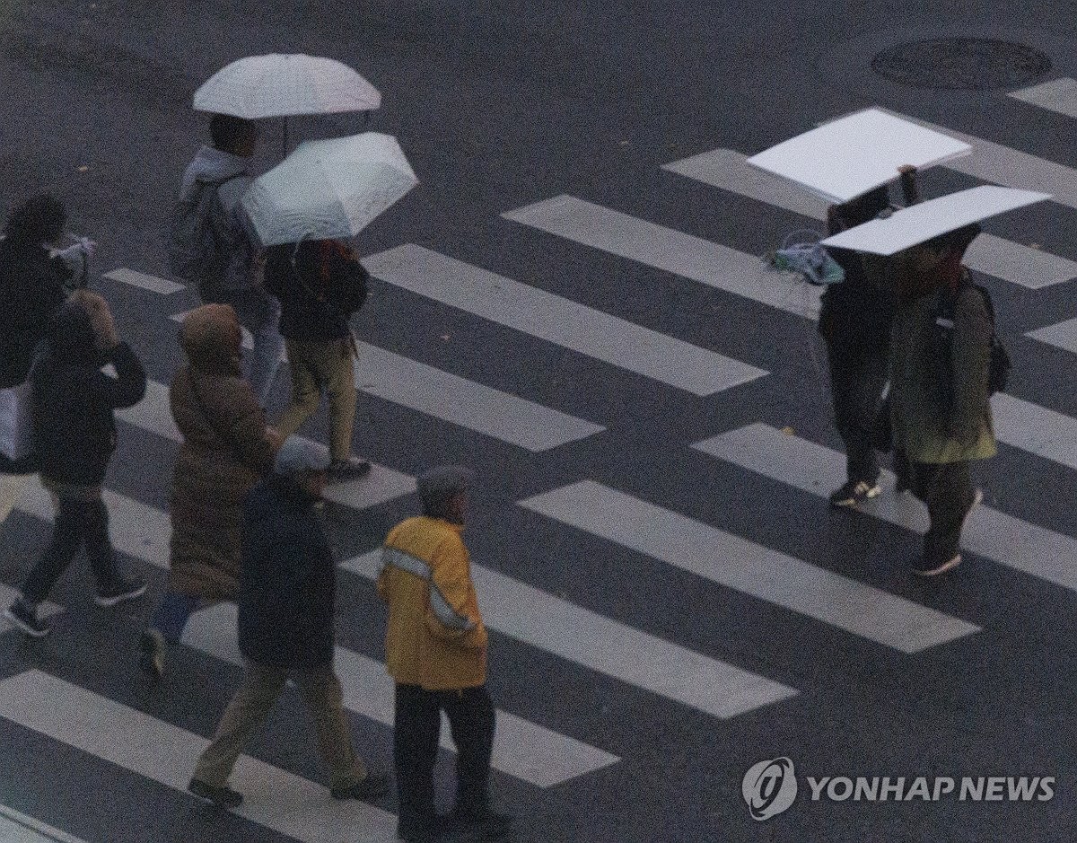 ソウルでにわか雨