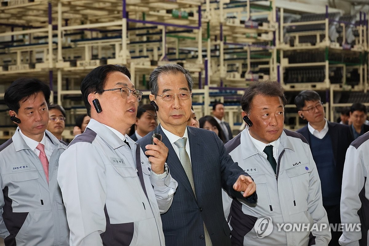 한덕수 국무총리 현장 방문 모습