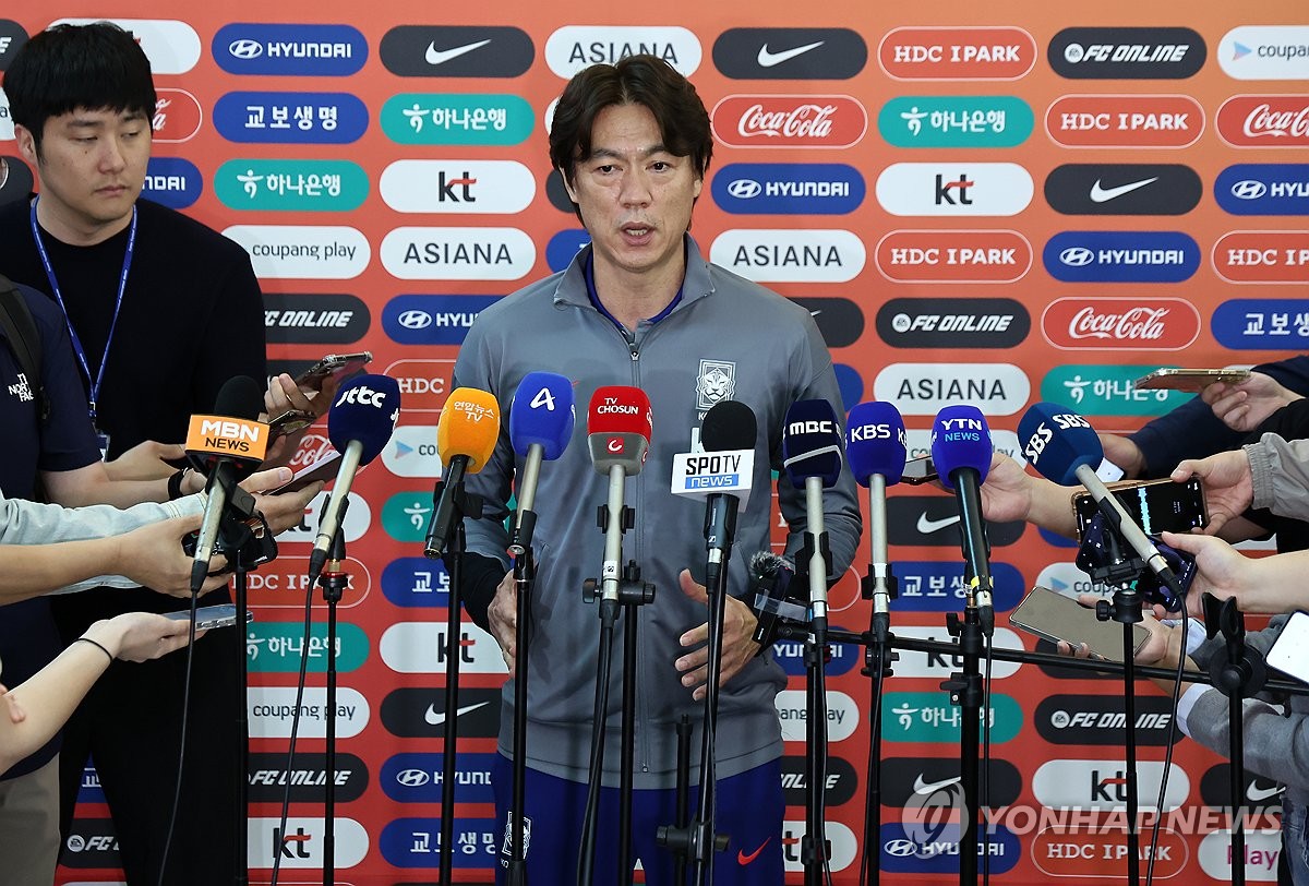 이라크전 앞둔 홍명보 감독 손흥민, 무리시킬 생각 없어