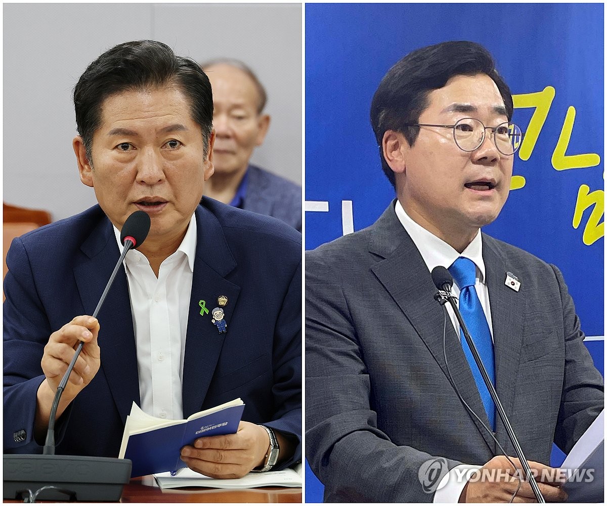 정청래 제주로, 박찬대는 부울경…與 당권주자 주말 득표…