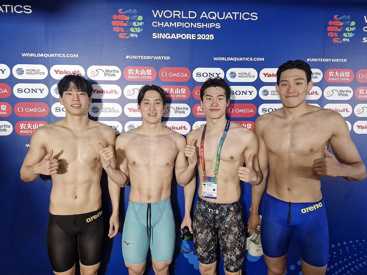 한국 남자 혼계영 400ｍ, 세계선수권 첫 결승 진출