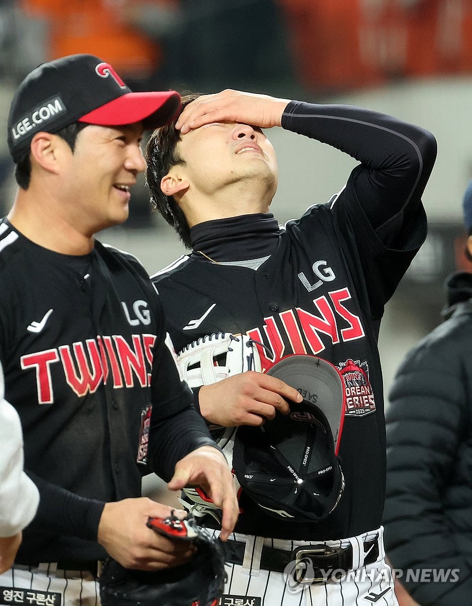 눈물 흘리는 박해민