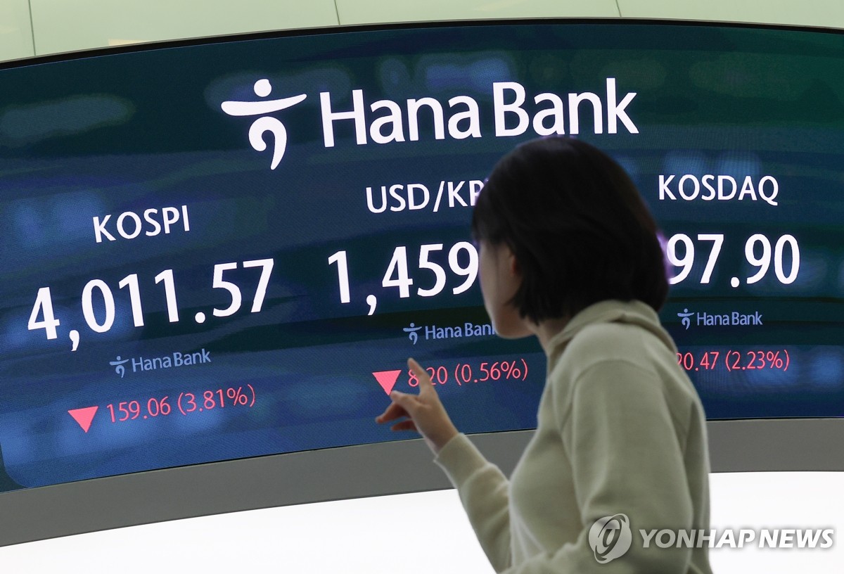 Seoul stocks plummet 3.81 pct on foreigner selling over dwindling rate cut hopes