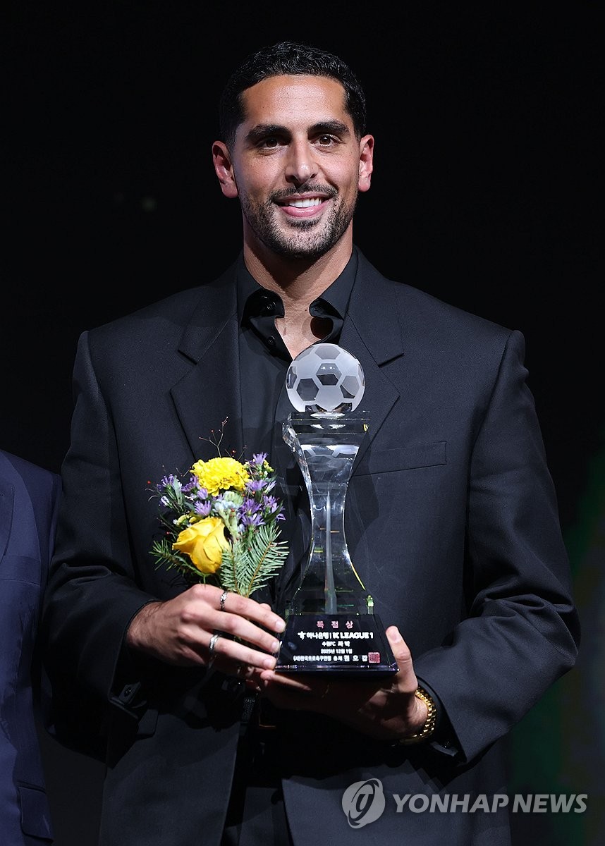 K리그1 최다득점상 수상한 싸박