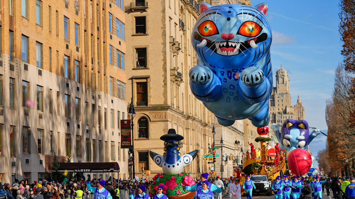 '약 100년 전통'…美 연례 추수감사절 퍼레이드